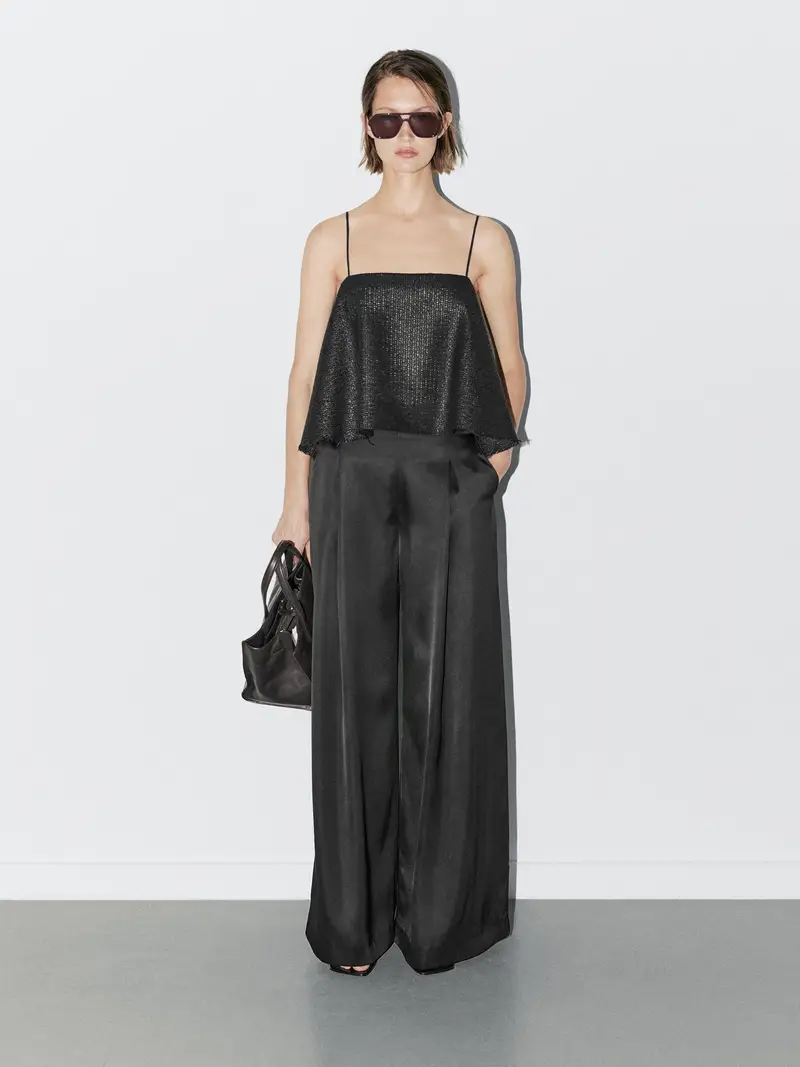 Massimo Dutti Top Nero 2555578