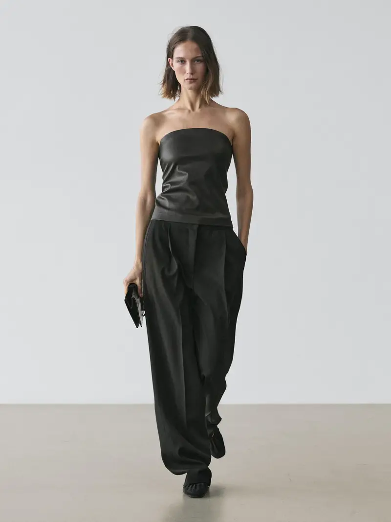 Massimo Dutti Top Nero 3925030