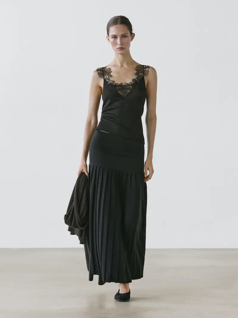 Massimo Dutti Top Nero 3929738