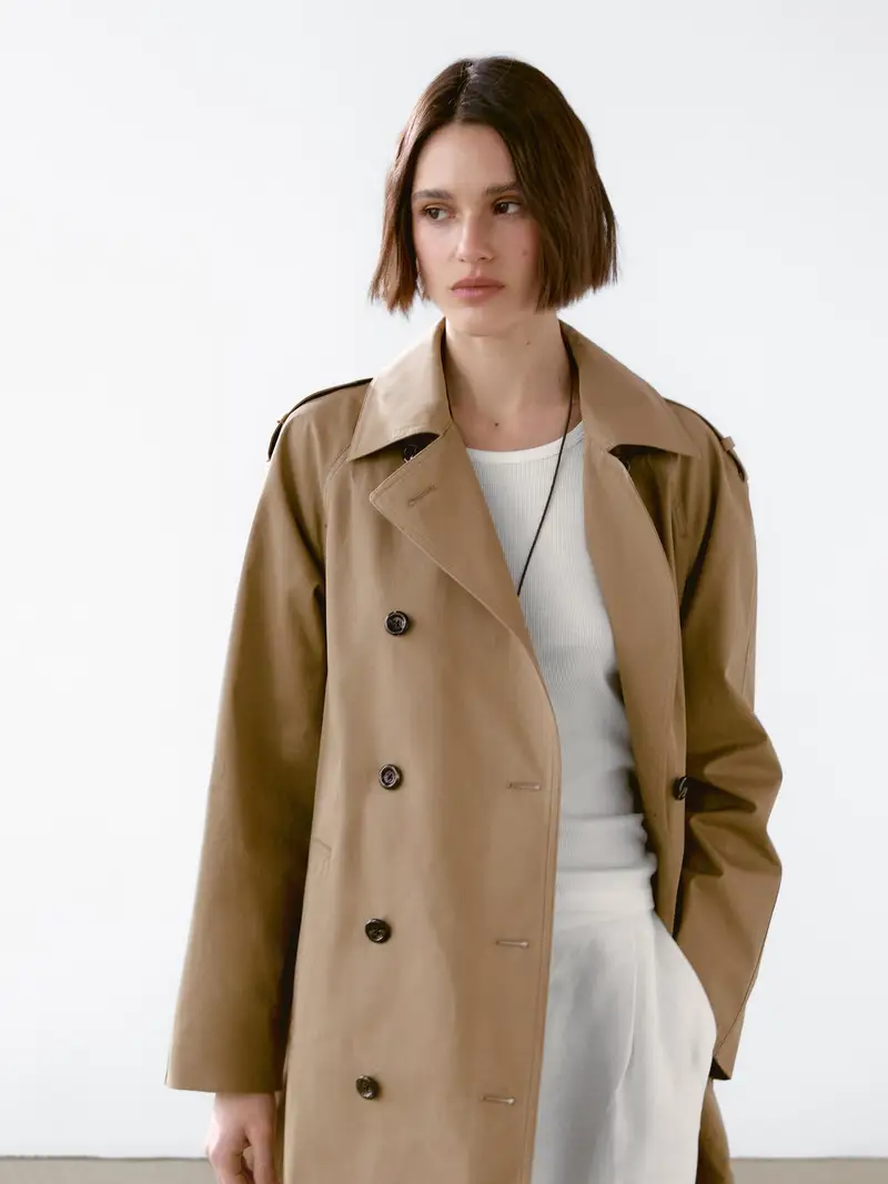 Massimo Dutti Trench Marrone 2555481