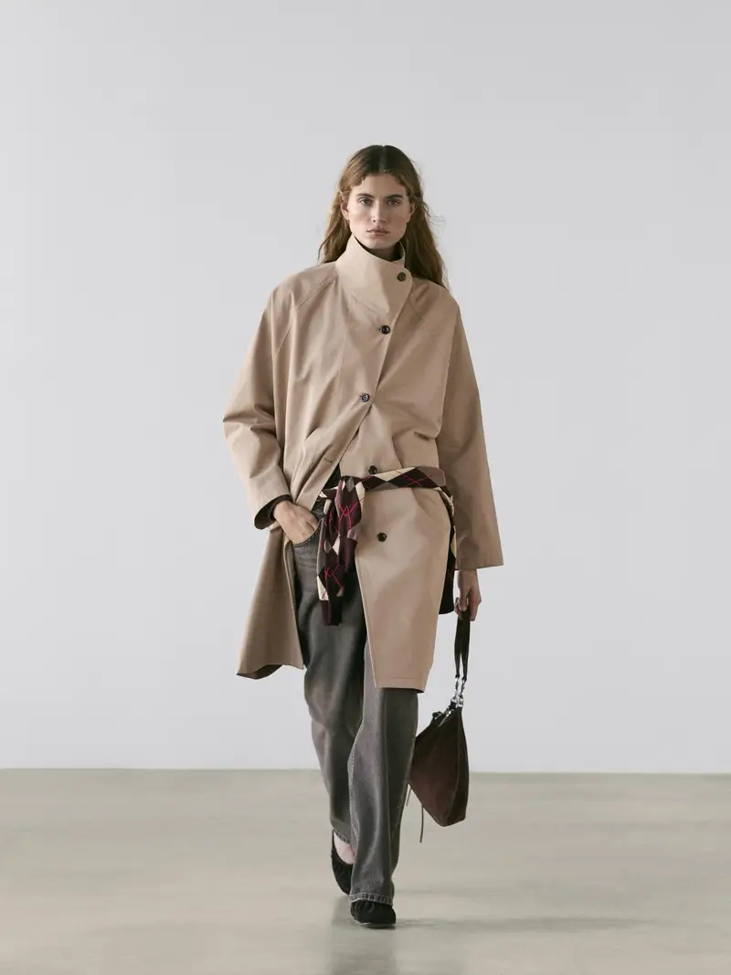 Massimo Dutti Trench Donna Beige 4084713