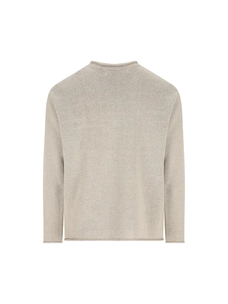 Maglia In Cotone BEIGE miniatura 2