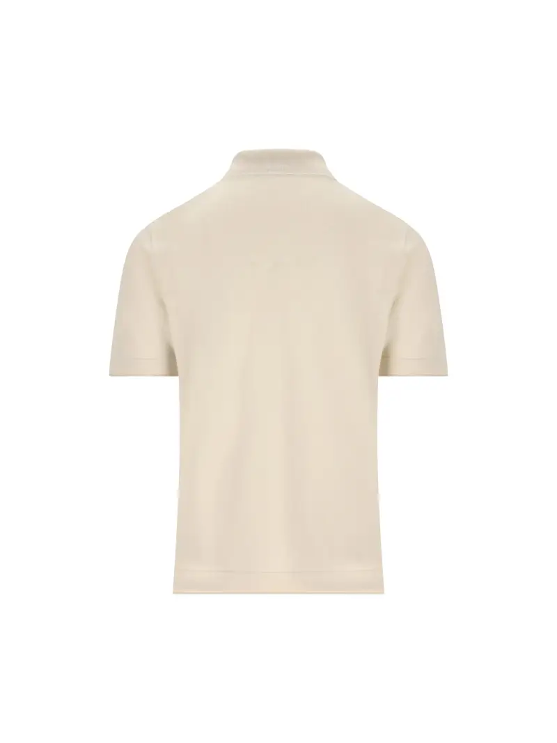 Polo In Cotone BEIGE miniatura 2