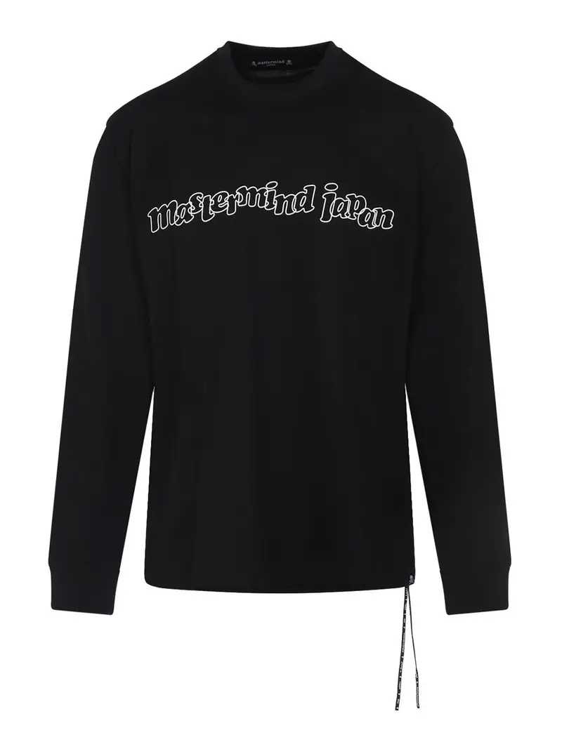 Maglietta a maniche lunghe schiumose Nero