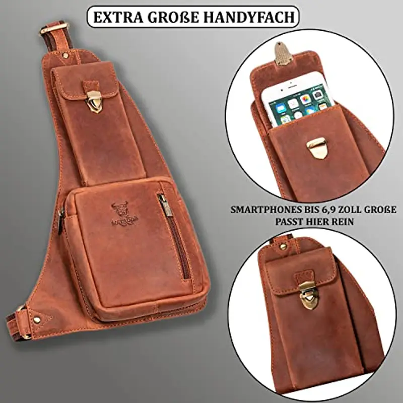 Matador Borsa a tracolla Donna Marrone 2338416 miniatura 3