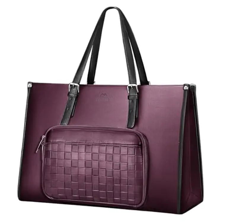MATEIN Borsa Tote Donna con Scomparto Pranzo Isolato, Borse Porta PC Donna 15,6 Pollici, Impermeabile Borsa Pranzo