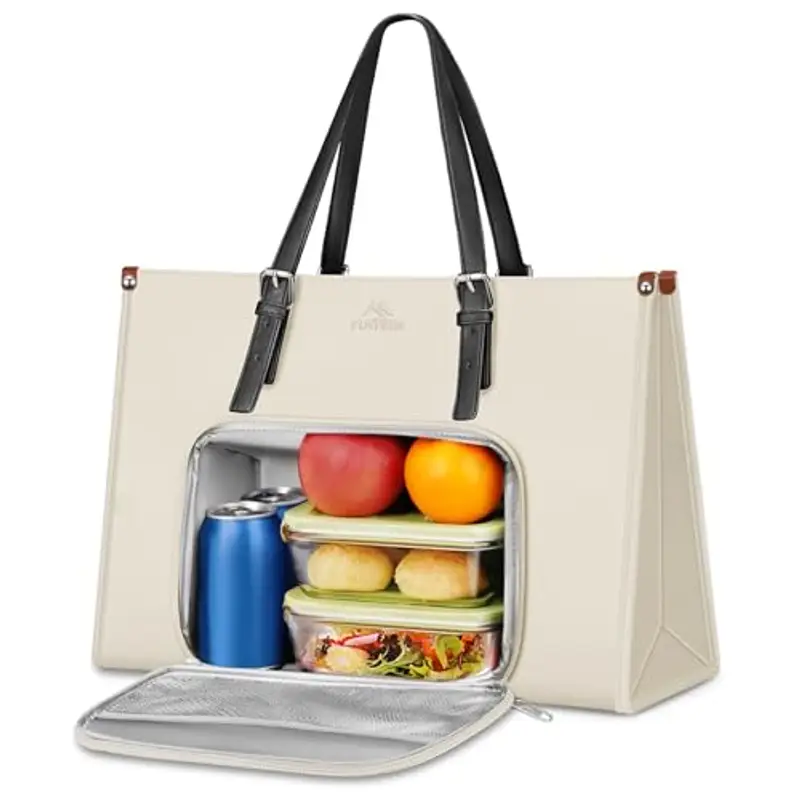 MATEIN Borsa Università Donna con Scomparto Pranzo Isolato, Borsa per laptop da 15,6 Pollici, Borse Ufficio Donna in