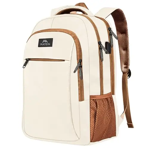 MATEIN Zaino Uomo per PC 17.3 Pollici, Antifurto Zaino Porta Laptop con Caricatore USB, Impermeabilie Zaini