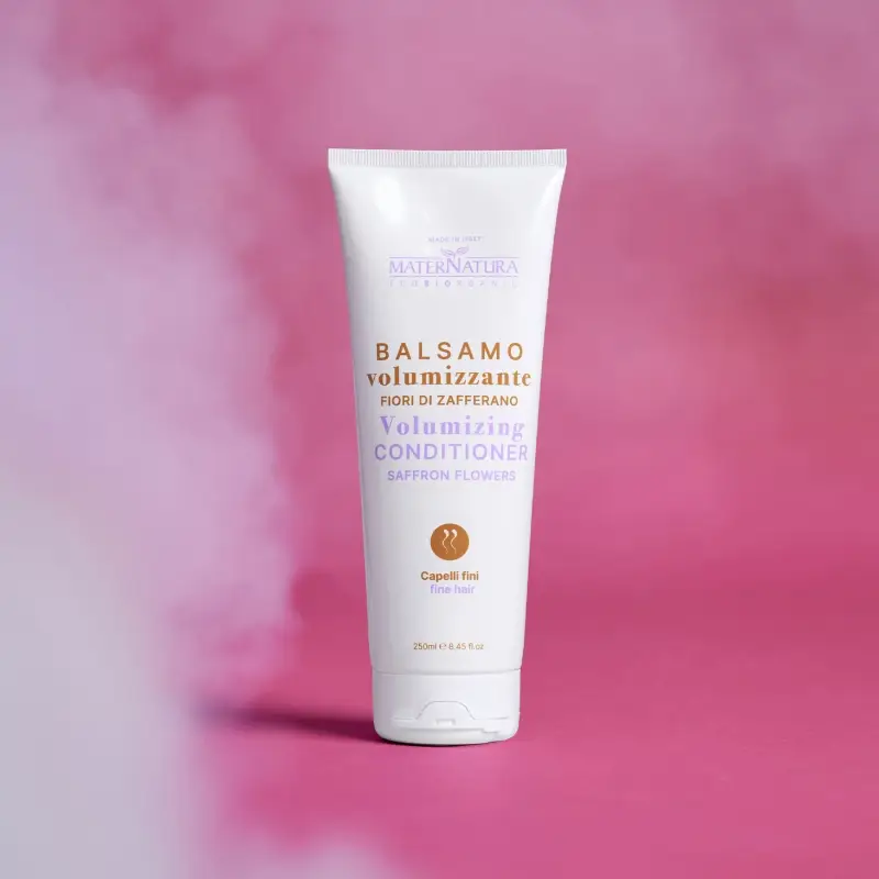 Balsamo, Maschere e Olii Balsamo Volumizzante Capelli Fini Ai Fiori Di Zafferano - Balsamo volumizzante miniatura 2