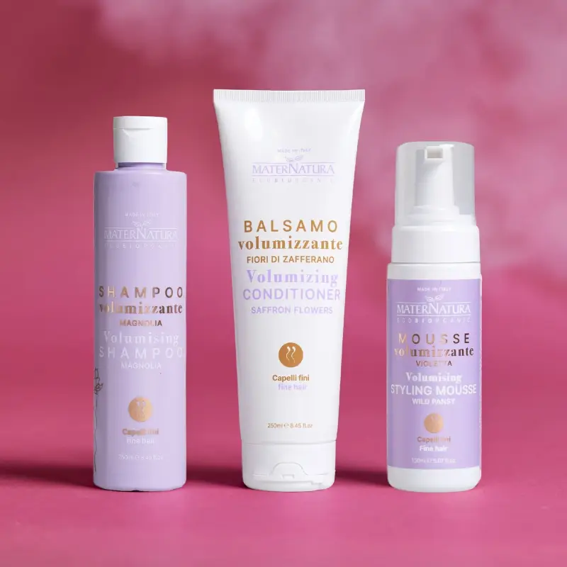 Balsamo, Maschere e Olii Balsamo Volumizzante Capelli Fini Ai Fiori Di Zafferano - Balsamo volumizzante miniatura 5