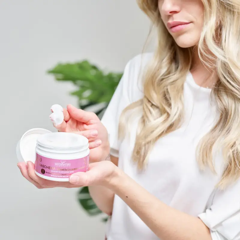 Balsamo, Maschere e Olii Maschera Elasticizzante Capelli Mossi Nocciole - Maschera capelli ricci, Capelli ricci miniatura 2