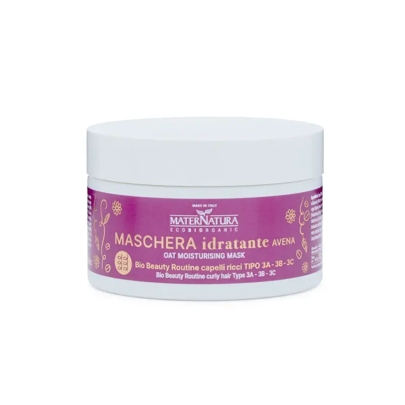 Balsamo, Maschere e Olii Maschera Idratante Capelli Ricci Avena - Maschera capelli secchi,Maschera capelli ricci,Capelli ricci,Capelli