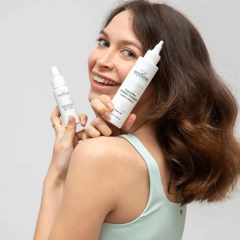 Routine Complete Kit Laminazione Capelli Per Capelli Sfibrati Con Cheratina Vegetale - Cofanetto per capelli miniatura 3