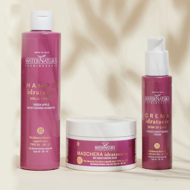 Shampoo Shampoo Idratante Capelli Ricci Mela Verde - Shampoo capelli ricci, Capelli ricci miniatura 5