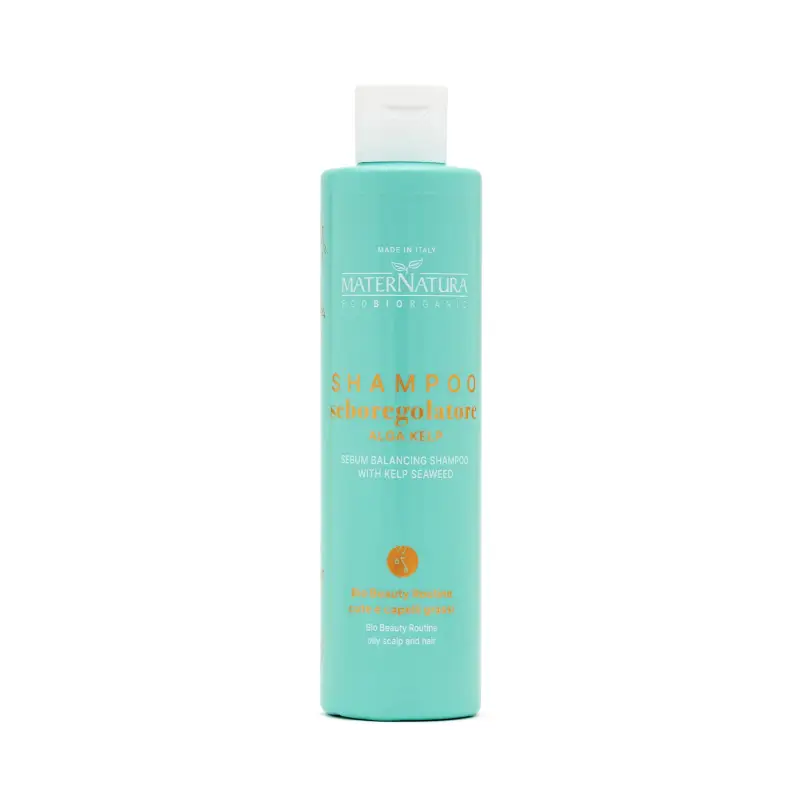 Shampoo Shampoo Seboregolatore Alga Kelp - Shampoo purificante,Capelli grassi