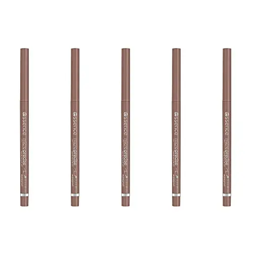 Matita per sopracciglia essence micro precise, 04, marrone, a lunga tenuta, definente, naturale, senza profumo, senza