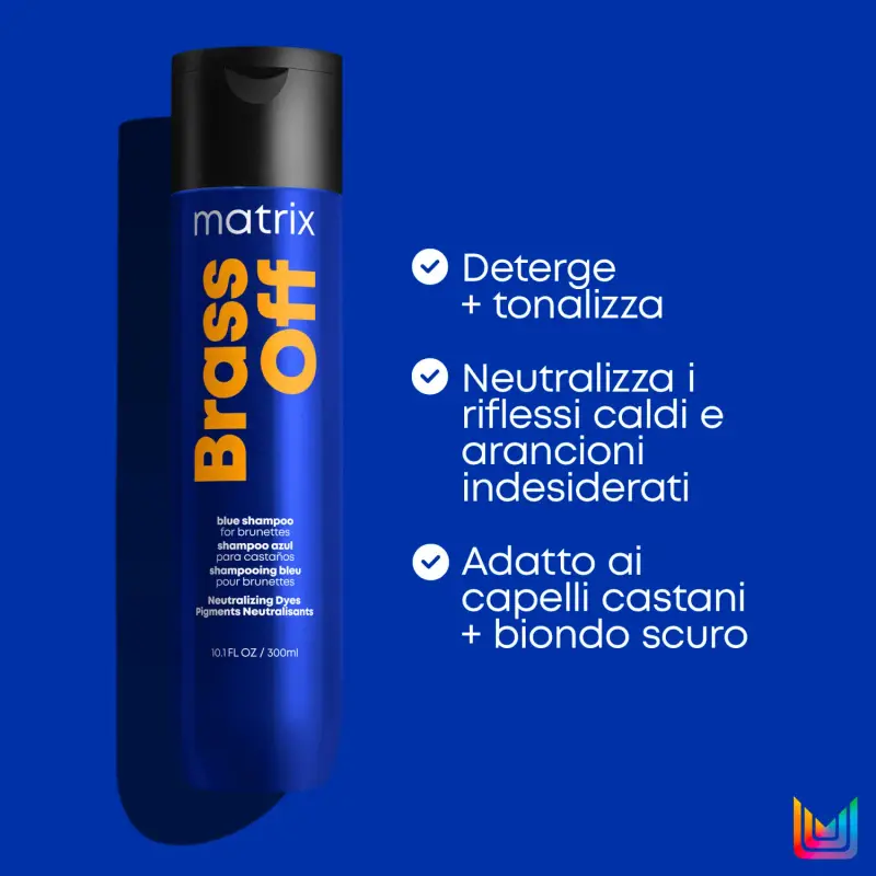 Total Results Brass Off Blue Shampoo - Shampoo capelli colorati, Capelli colorati miniatura 3