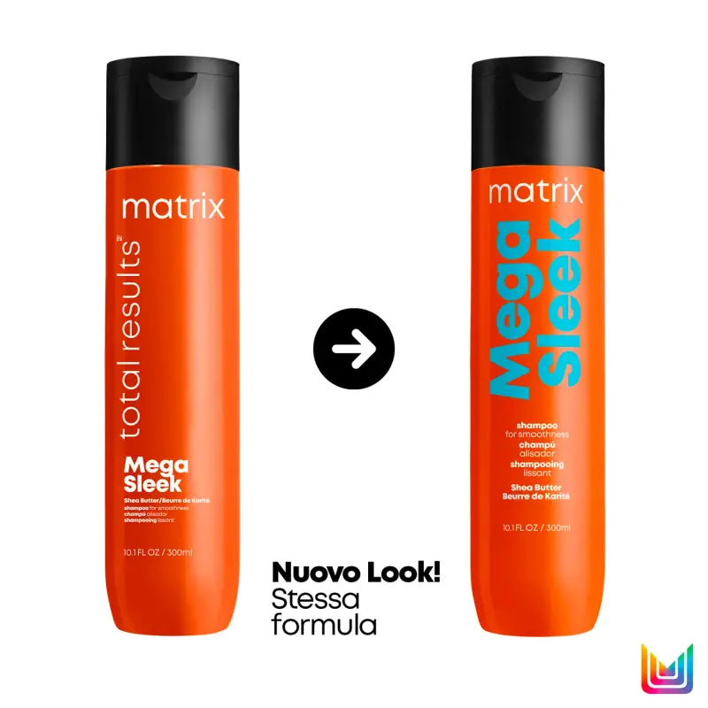 Total Results Mega Sleek Shampoo - Shampoo lisciante, Capelli lisci, Capelli secchi miniatura 3