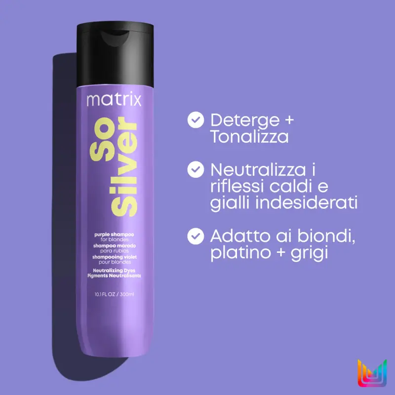 Total Results So Silver Purple Shampoo - Shampoo capelli colorati, Capelli colorati miniatura 3