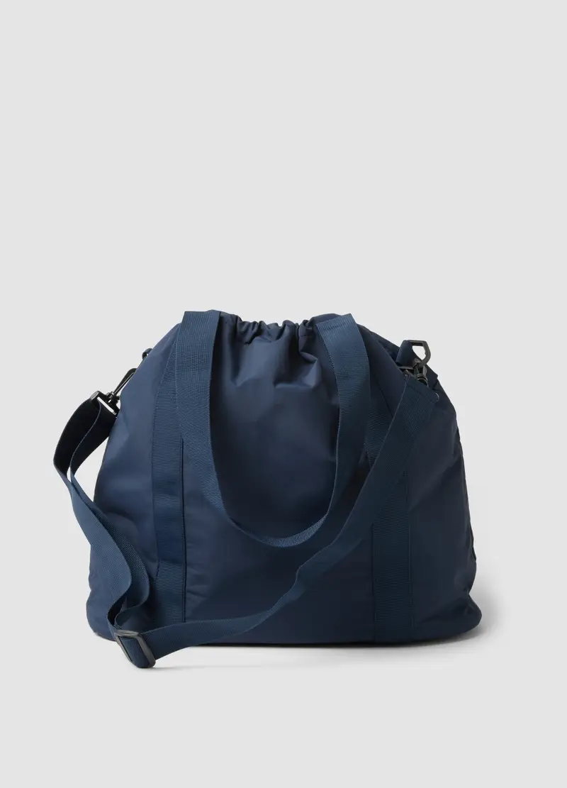 Borsa Da Viaggio Blu Con Coulisse, Uomo, Blu miniatura 2