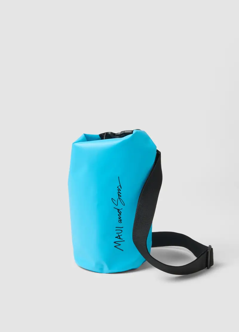 Borsa Impermeabile Azzurra Con Tracolla Regolabile, Uomo, Azzurro miniatura 3