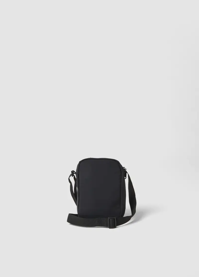 Borsetta A Tracolla Nera Con Chiusura A Zip E Tracolla Regolabile, Uomo, Nero miniatura 2