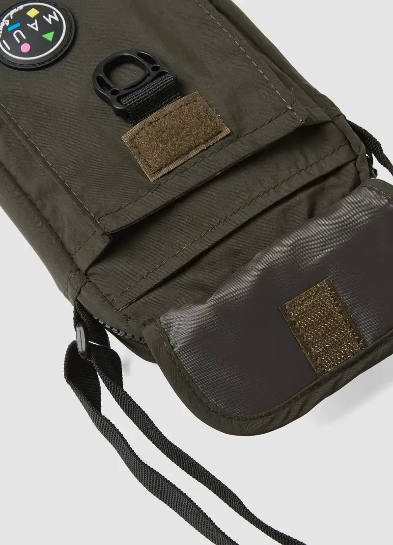 Borsetta A Tracolla Verde Con Chiusura A Zip E Tracolla Regolabile, Uomo, Verde miniatura 3