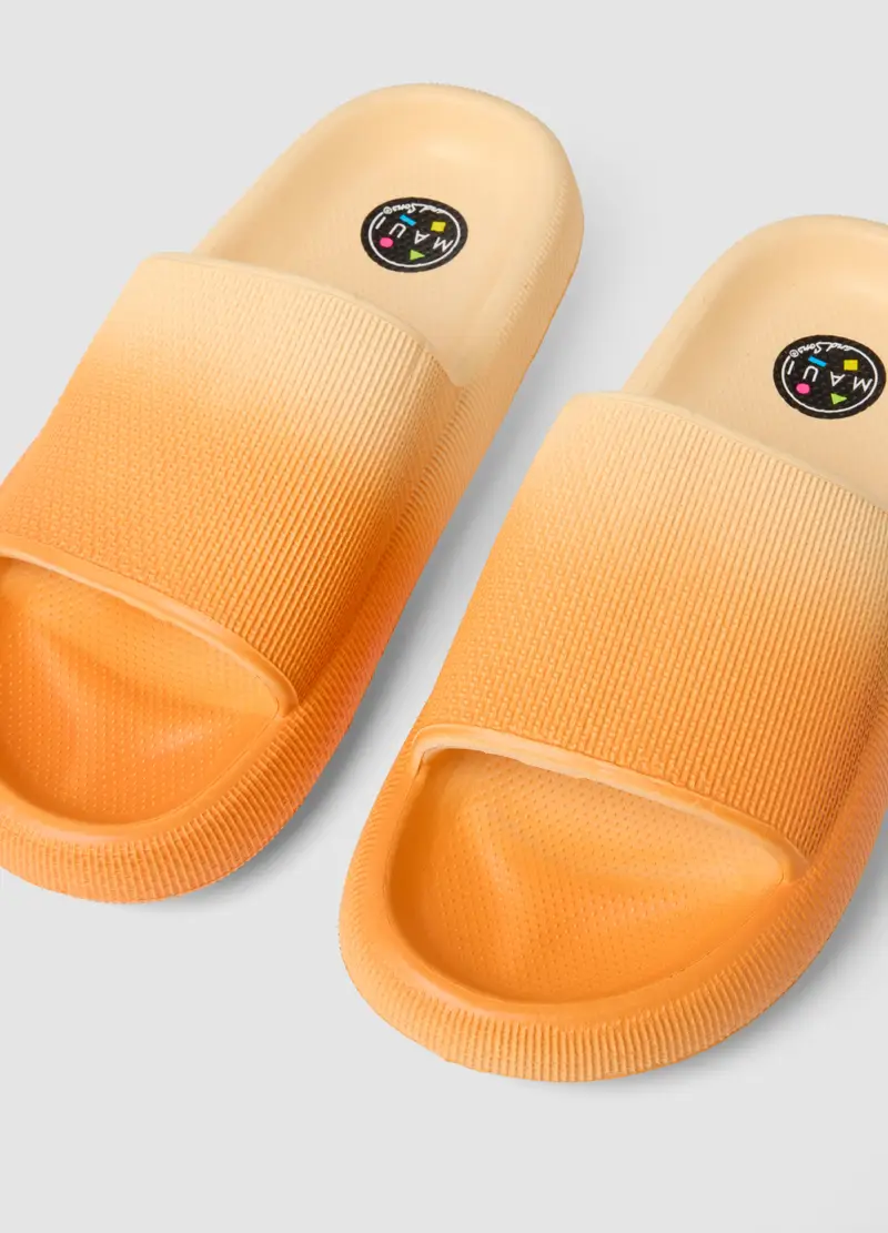 Ciabatte Arancioni Con Effetto Sfumato, Uomo, Arancione miniatura 2