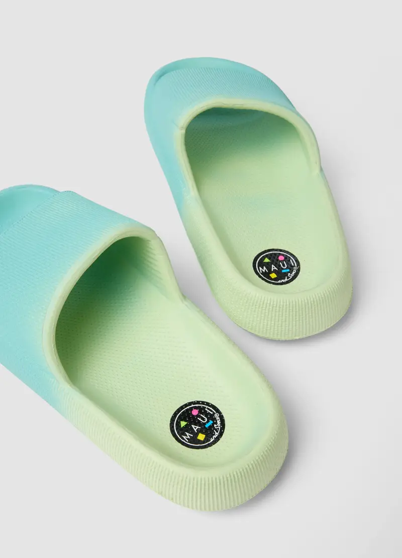 Ciabatte Verdi Con Effetto Sfumato, Uomo, Verde miniatura 3