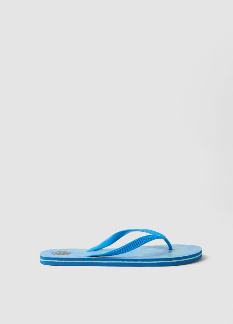 Infradito Multicolor Con Fantasia, Uomo, Multicolor