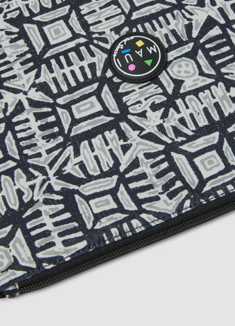 Pochette Multicolor Con Fantasia Geometrica, Uomo, Multicolor miniatura 3