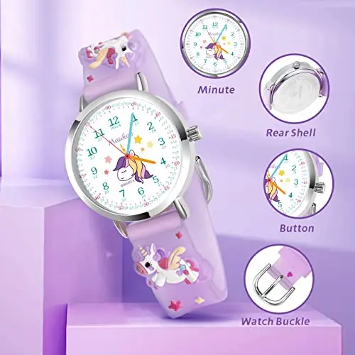Maukoo Orologio Bambini, Orologio Quarzo in Cartone Animato 3D, Orologio da Polso per Ragazzi e Ragazze, Orologio miniatura 2