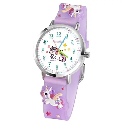 Maukoo Orologio Bambini, Orologio Quarzo in Cartone Animato 3D, Orologio da Polso per Ragazzi e Ragazze, Orologio