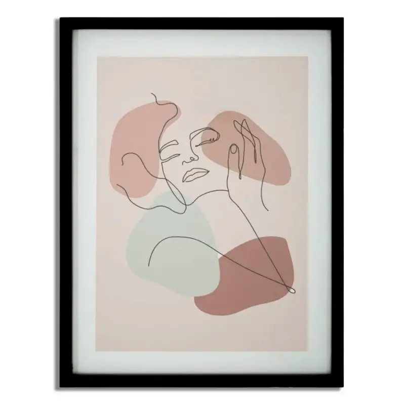 Decorazione murale con stampa incorniciata Mauro Ferretti Face-A