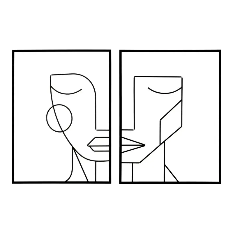 Decorazione murale Mauro Ferretti Tribal Simply Coppia (x2)