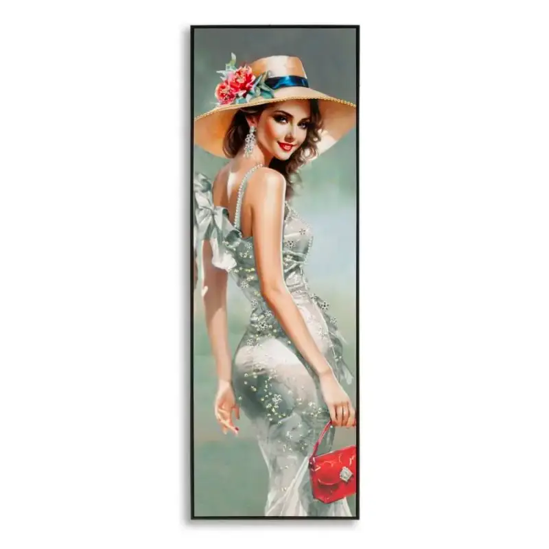 Decorazione murale pittura su tela con cornice Mauro Ferretti Laccato Elegant A