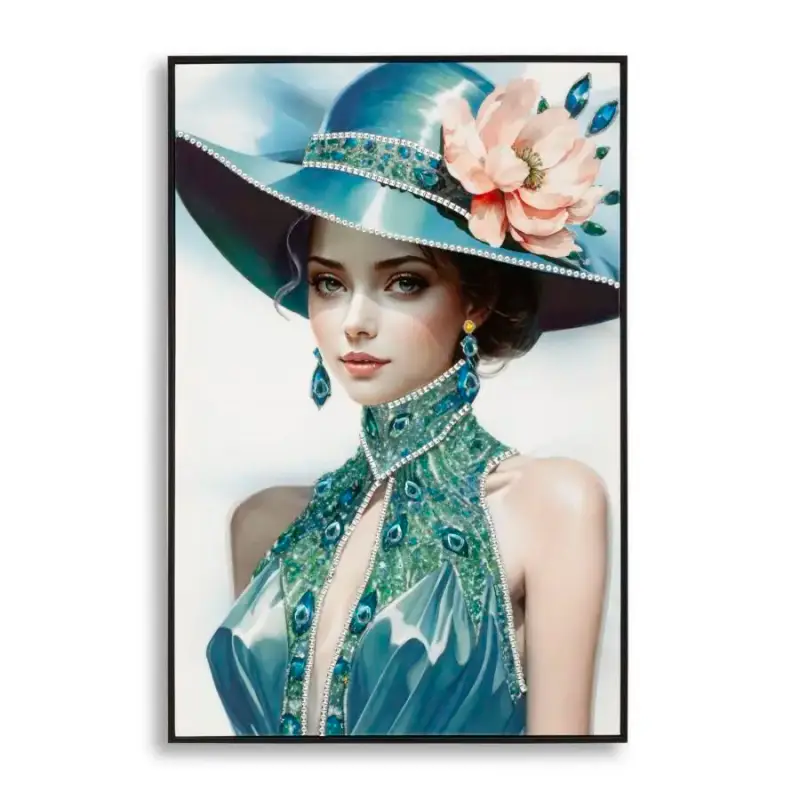 Decorazione murale pittura su tela con cornice Mauro Ferretti Laccato Pam B