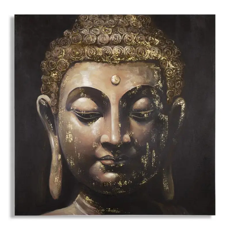 Decorazione murale pittura su tela Mauro Ferretti Buddha B