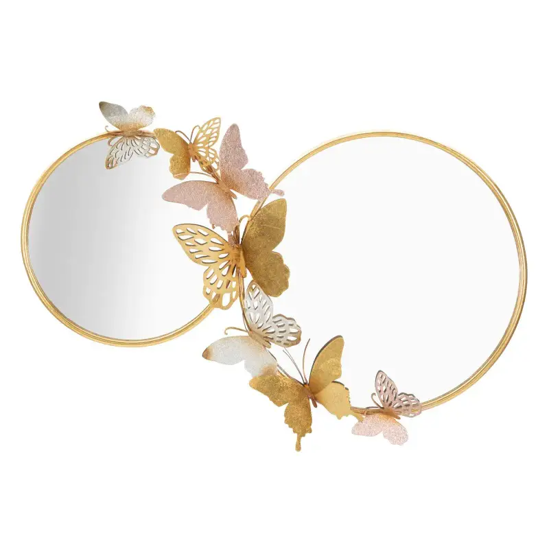 Specchio a parete doppio farfalle Mauro Ferretti