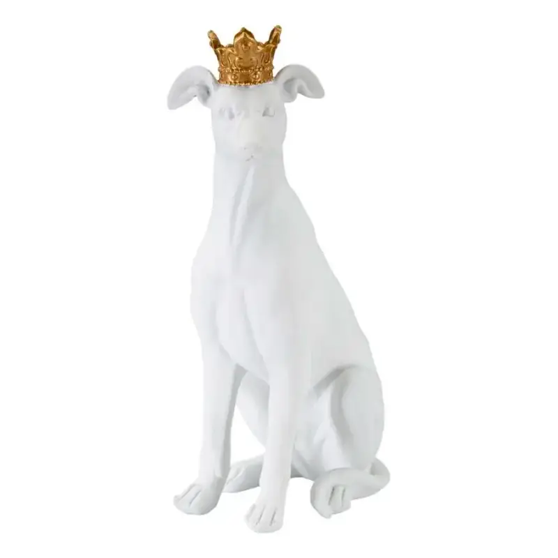 Statuetta di cane con corona Mauro Ferretti Corona
