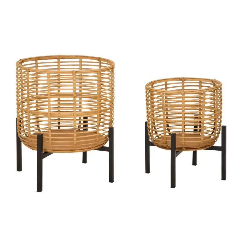Vaso in rattan Mauro Ferretti (x2)