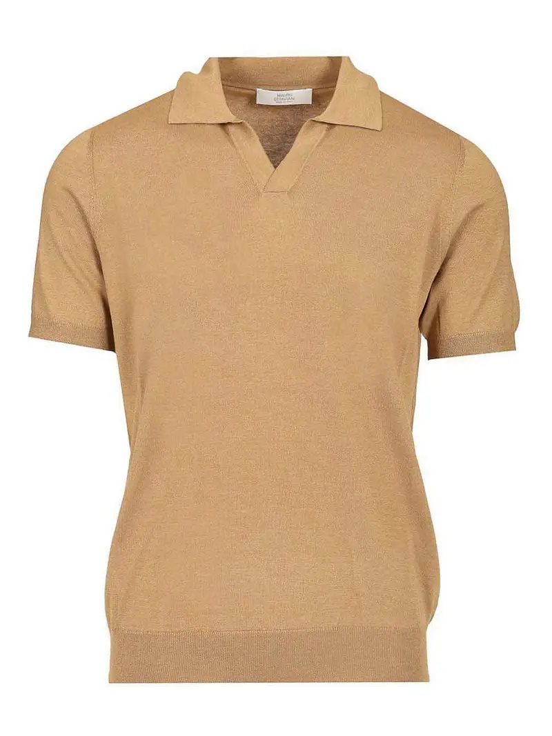 Maglietta a maglia Beige