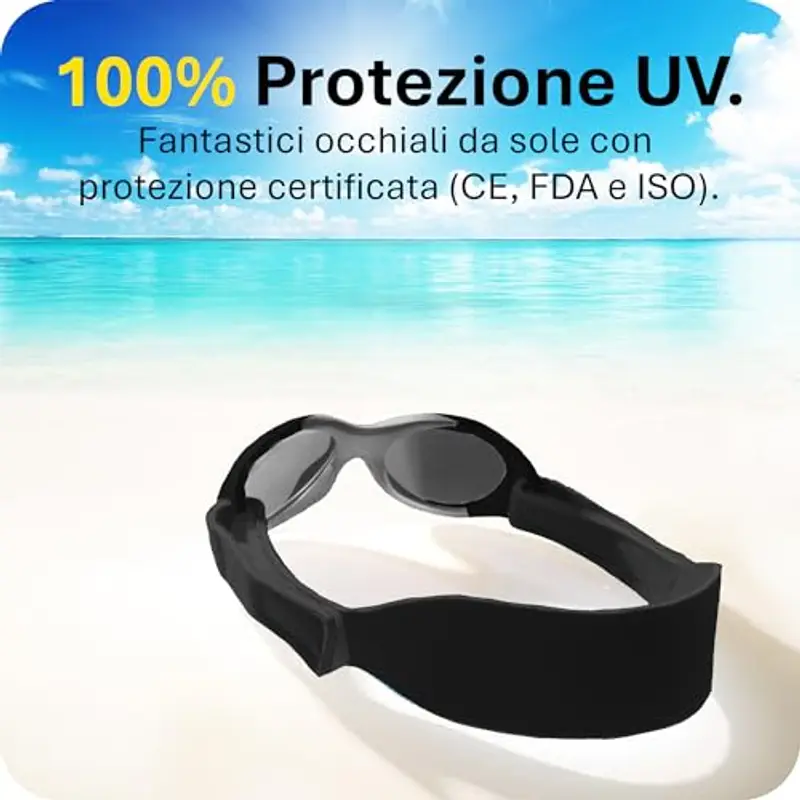 Mausito Occhiali da sole Neonato Nero 1598568 miniatura 3