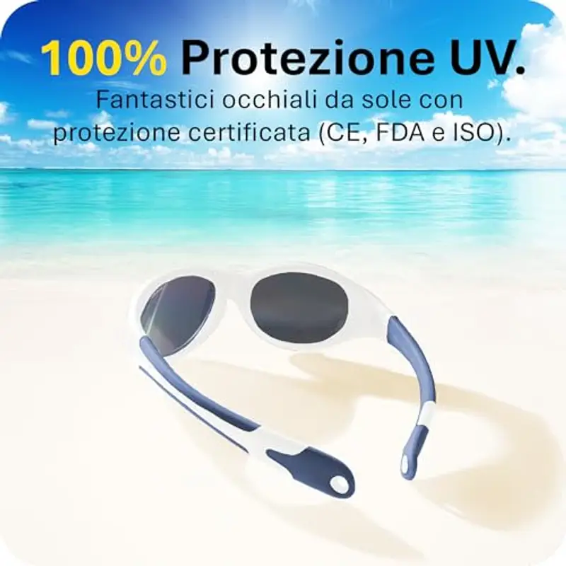 Mausito Occhiali da sole Bambino Bianco 2446926 miniatura 3