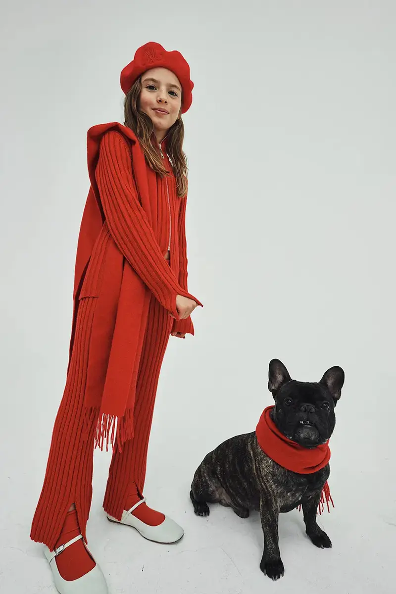 . berretto di lana per bambini MAXF9F HAT colore rosso MX0245