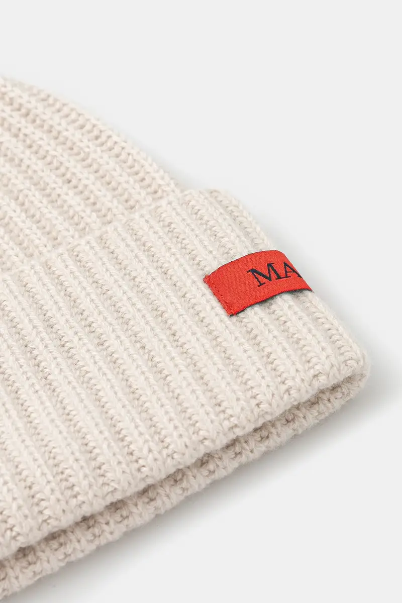 berretto in lana colore beige 2526576057200 miniatura 3