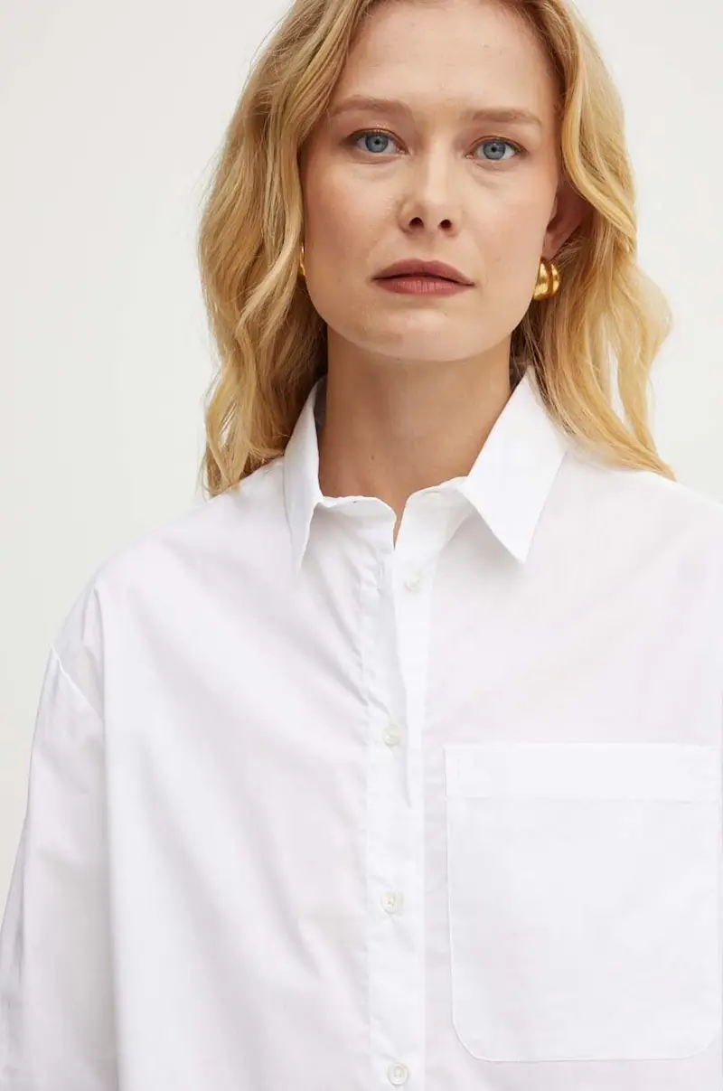 camicia in cotone donna colore bianco 2428116024200 miniatura 5