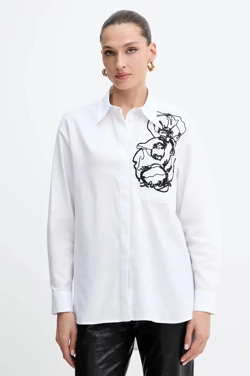 . camicia in cotone donna colore bianco 2526116012200