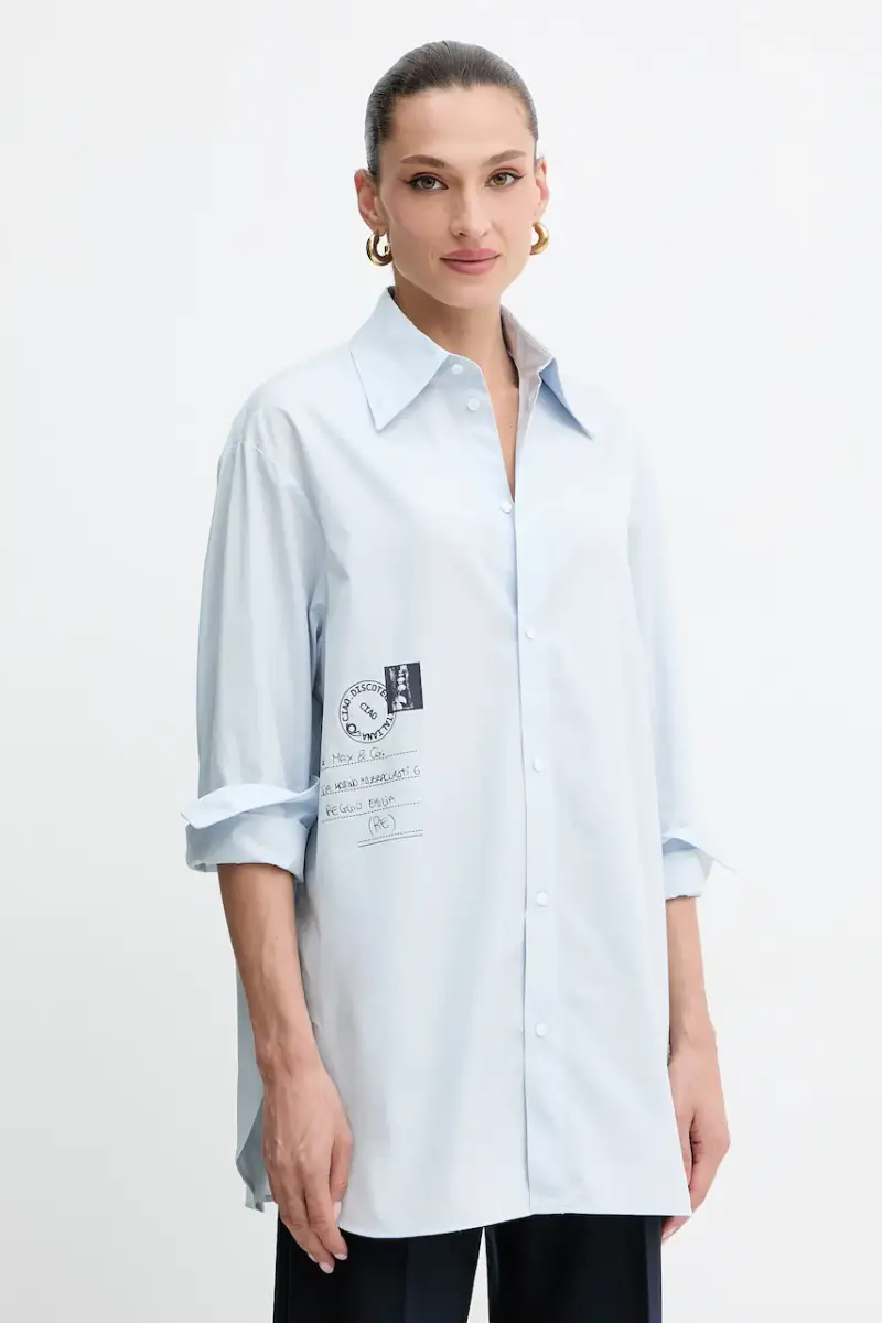 . camicia in cotone donna colore blu 2528116021200