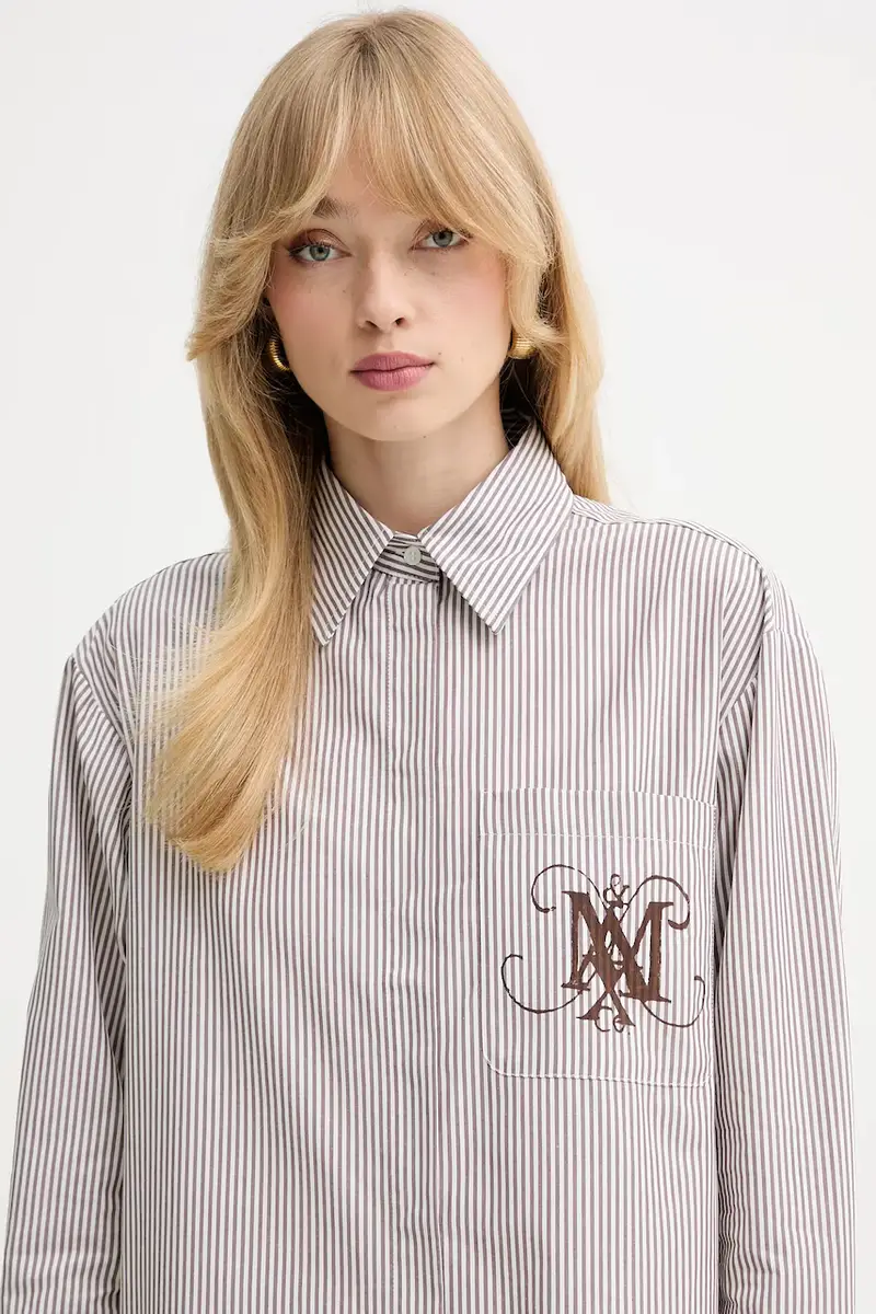 camicia in cotone donna colore marrone 2526116121200 miniatura 4